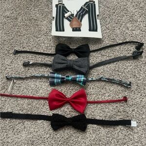 Stylish Bow Tie and Suspenders Set lot